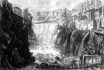 View of the Waterfall at Tivoli, from the 